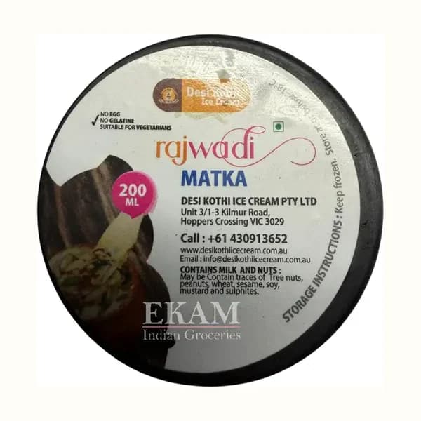 Kothi 200Ml Rajwadi Matka
